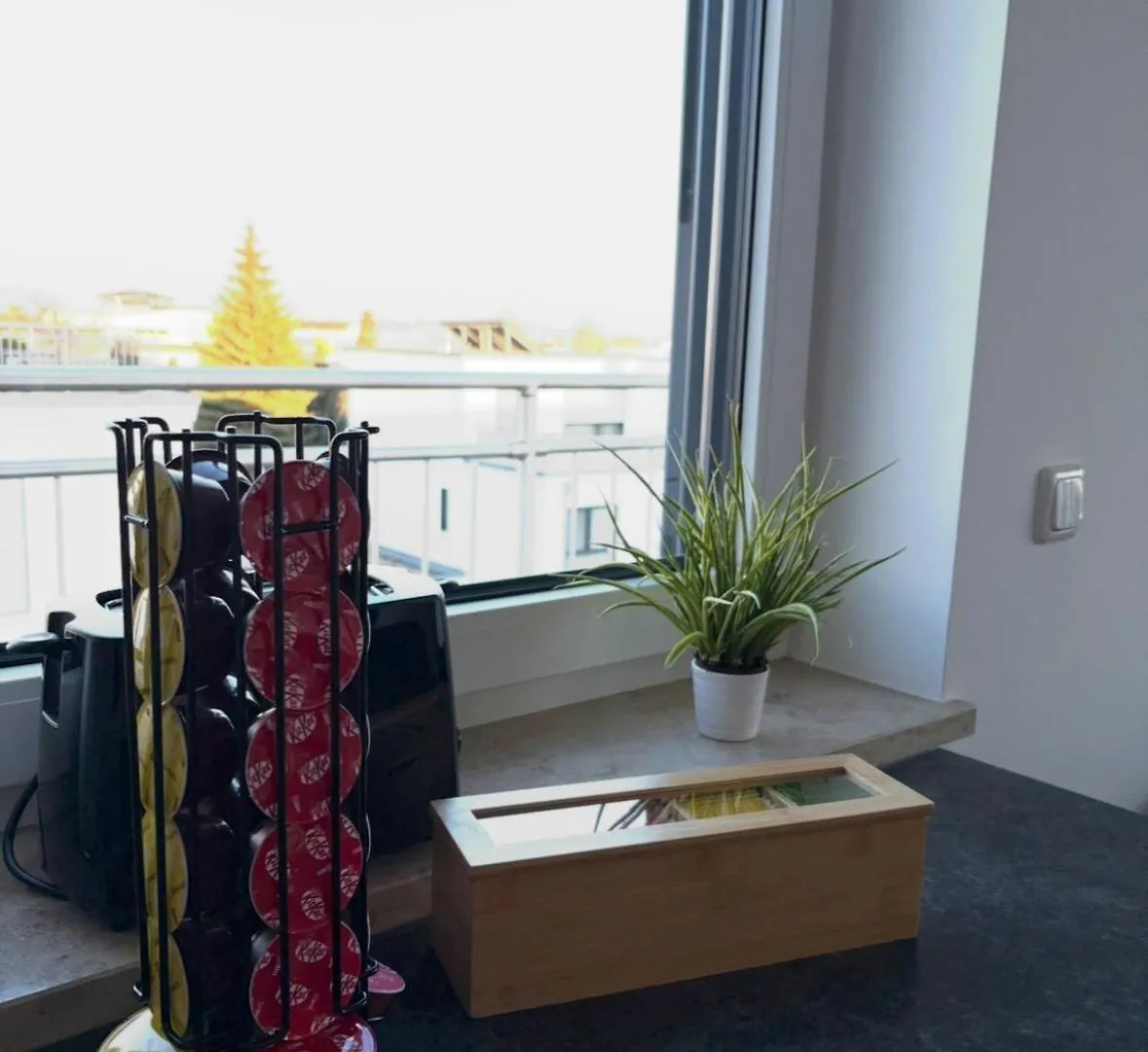 Modernes Serviced Apartment - Fewo Penthouse View 诺德林根