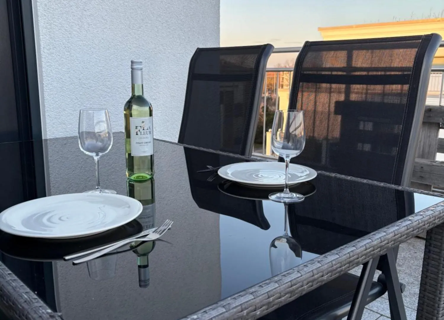 Modernes Serviced Apartment - Fewo Penthouse View 诺德林根 德国